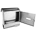 Serenelife Indoor & Outdoor Wall Mount Locking Mailbox | Secure Key & Lock Mechanism | Weather Resistant & Durable | Easy Access Metal Flap | Includes 2 Keys & Mounting Hardware | 13x14x5 IN