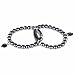 Natural Hematite Gem Semi Precious Gemstone Love Heart Charm Stretch Bracelet