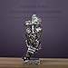 RUIHAI Silence is Golden - Handcrafted Silent Men Statues Resin Abstract Sculpture Office Home Decor Figurine Gift (Silver - S)