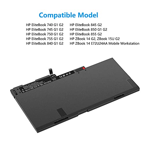 Batteria Laptop Per HP EliteBook E ZBook - CM03XL, 49Wh, Ricaricabile - Foto 11