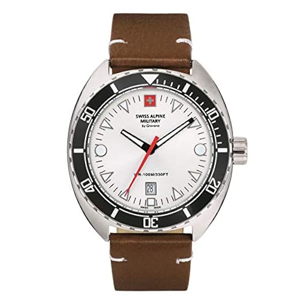 Swiss Alpine Military SAM7043.9135 herenhorloge, roestvrij staal bandje |  DIALANDO® Netherlands