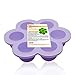 MBSSHI Silicone Baby Food Storage Container Freezer Trays with Clip-on Lid ,Silicone Egg Bites Molds,Ice Cube Trays Food Freezer for Baby Food-BPA Free and FDA Approved.Dishwasher Safe (purple)