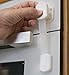 Adjustable Child Safety Locks, Locking Cabinets, Drawers, Oven, Refrigerator, Toilet Seat. Perfect Set No drilling Uses 3M Adhesive. Childproof Your Home. BONUS 4 pack Corner Guards. (6 Pack, White)