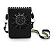 CestMall 3 Speeds Portable Multi-functional Mini Rechargeable Fan Powered by 18650 Li-ion Battery (included) & USB Charging (PLS Avoid Overcharging) for Outdoor Travel with String (Black)