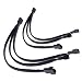 PWM Fan Splitter, TeamProfitcom Adapter Cable Sleeved Braided Y Splitter Computer PC 4 Pin Fan Extension Power Cable 1 to 3 Converter 10 inches (2 Pack) primary