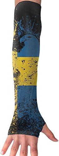 Swedish Flag UV Protection Cooling Arm Sleeves For Men Women Sun Block Cooler Protective Sports Gloves Running Golf Cycling Basketball Driving Fishing 1 Pair Cover Sleeves