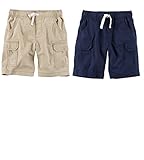 Carter's Toddler Boys 2 Pack Soft Lightweight Pull-On Shorts