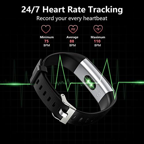 Akasma Fitness Tracker HR, S5 Activity Tracker Watch with Heart Rate