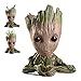 Flowerpot Treeman Baby Groot Succulent Planter Cute Green Plants Flower Pot with Hole Pen Holder (Heart)