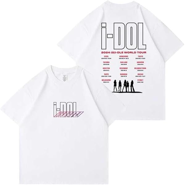 GIDLE 2024 World Tour T Shirts GI-DLE Idol Concert t-Shirt