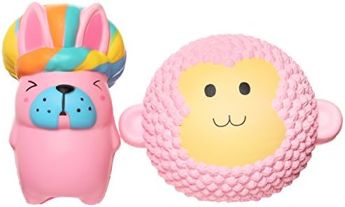 TEEGOMO Slow Rising Chief Rabbit baking Monkey cake Animal Jumbo Food Squishy Stress Relief Squeeze Decorations Kids Toy and Gift