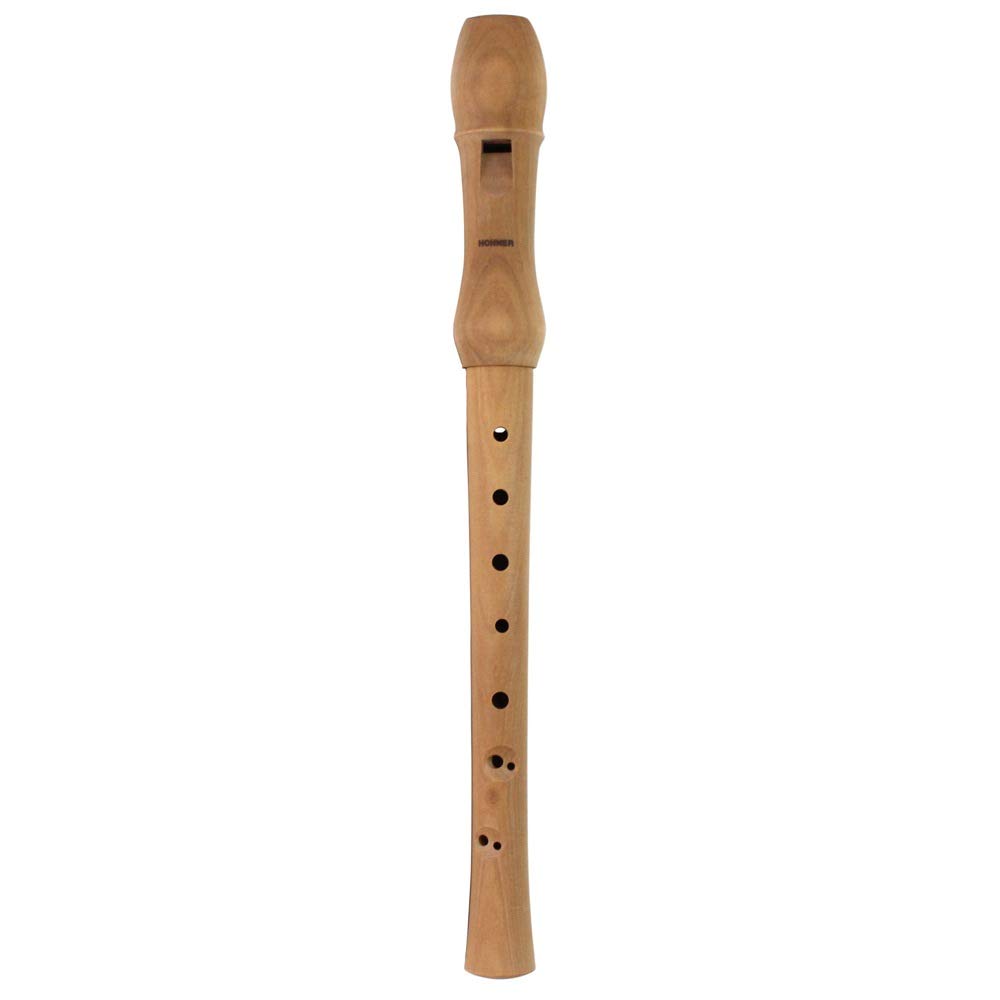 Hohner B9560 2 Piece C Key Wooden Soprano Recorder - Light Pearwood