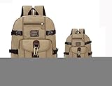 HongyuTing Vintage Canvas Large Capacity Travel Hiking Backpack Casual Daypack