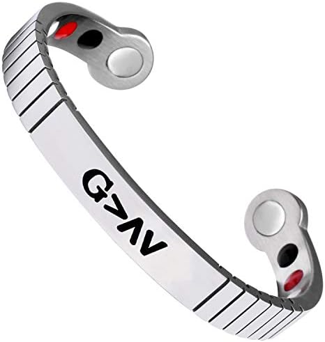 ecobuty God is Greater Than The Highs and Lows Inspirational Cuff Bracelet Christian Jewelry Healthy Magnetic Therapy Bracelet
