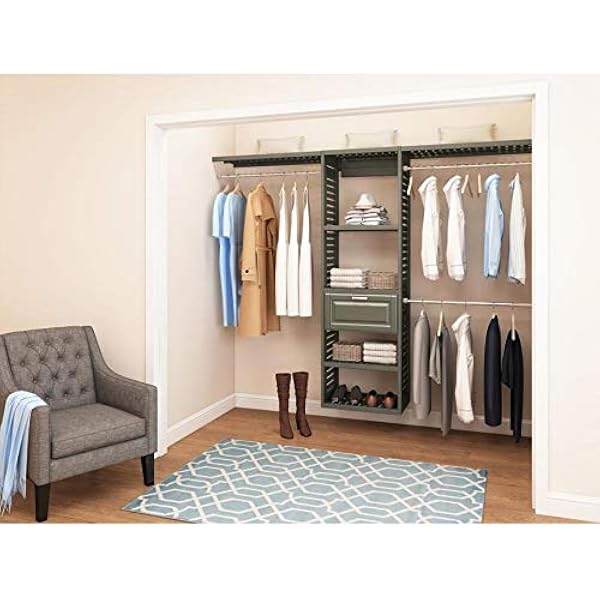 Amazon Com Allen And Roth Wslvckg 8ft X 6 6ft Java Wood Closet Kit Antique Gray Electronics
