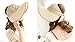 Women UPF 50+ Sun Protective Foldable Straw Wide Brim on Beach Sunscreen Visor Holiday Sunhat (One Size, Camel)
