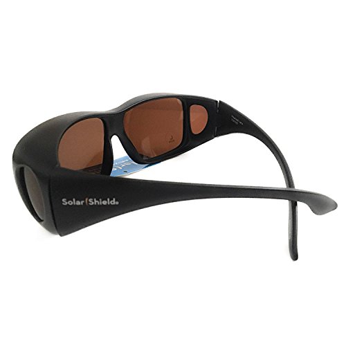 Solar Shield Fit Over Your RX Glasses Large Polarized Sunglasses (1691) + FREE BONUS CLEANING CLOTH