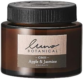 カーメイト 車用 消臭 芳香剤 ルーノ ボタニカル ゲル ジャスミン G1611 置き型 売れ筋ランキング 60g アップル