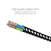iPhone Cable SGIN,6FT Nylon Braided Cord Lightning Cable Certified to USB Charging Charger for iPhone 7,7 Plus,6S,6 Plus,SE,5S,5,iPad,iPod Nano 7 - Black White