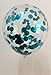 Metallic Teal Balloons Confetti Turquoise Balloons for Baby Shower Birthday Wedding Engagement Party Decorations