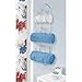 mDesign Steel Wall Mount Towel Rack with 6 Compartments - Towel Holder and Towel Storage Shelf Organizer for Bathroom, Powder Room - 2 Pack - Chrome