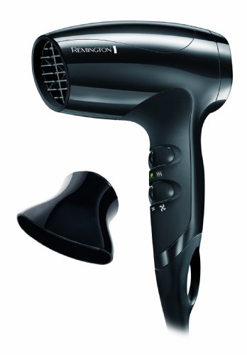 Secador de Pelo Pequeño Compact, Secador de Viaje, 1800 W, Concentrador, 3 Temperaturas, 2 Velocidades, Función Eco Ahorro Energía, Rejilla Trasera Desmontable, Gancho Para Colgar, D5000
