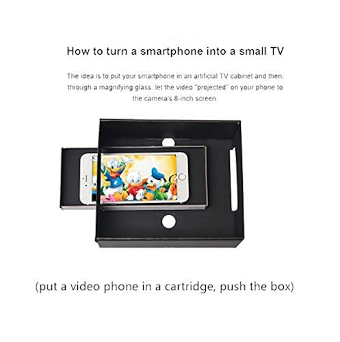 Retro TV Amplifier,Screen Magnifier for Smartphone,Phone Holder