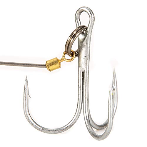 Nrpfell 1 Pièces Séries Big Bait Leurre De Pêche Rat De Résine De Souris Leurre Brochet Eau Fraiche Eau Salée Leurres De Pêche à La Mouche Avec Crochets Doubles,jaune