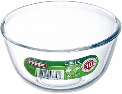 Pyrex Mixing Glass Bowl, 2L 180B000, Transparent, 2 liters