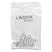 Linsoir Beads 10 Sets Smooth Tube Easy Magnetic Clasp Converters Strong Lobster Closure Necklace Silver Plated