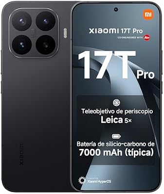 17T Pro Smartphone de 12+512GB Negro Teleobjetivo Leica 5X