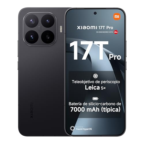 17T Pro Smartphone de 12+512GB Negro Teleobjetivo Leica 5X