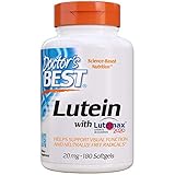 Doctor's Best Lutein Featuring Lutemax and Meso-Zeaxanthin Supplement, 180 Count