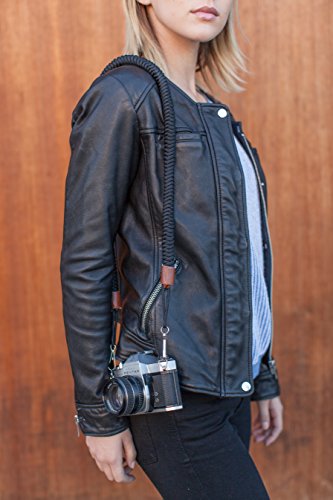 Helix Camera Strap - DSLR Camera Neck Straps 34 Inches - Paracord Design - 100% Handmade, Black