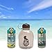 Zak Designs The Lion King - Simba, Timon and Pumbaa Stainless Steel Water Bottle 15.5 oz with One Hand Operation Action Lid and Built-in Carrying Loop, with Straw is Perfect for Kids