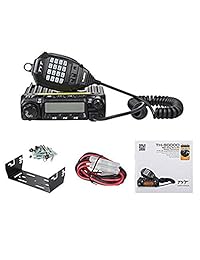 TYT TH 9000D Transceptor móvil para automóvil 60W VHF 136 174MHz Radio de jamón Radio bidireccional con cable de programación USB, Negro