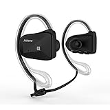 Jabees SweatProof Sport Wireless APT-X Bluetooth 4.0 Music Stereo Headset/Headphone/Earbud With NFC&Dual Microphone--Handsfree for Iphone 6 6Plus, 5S 5 4S, Galaxy Note 3 2 S4 S3 and Google,Sony,LG , other Smartphones (Black)
