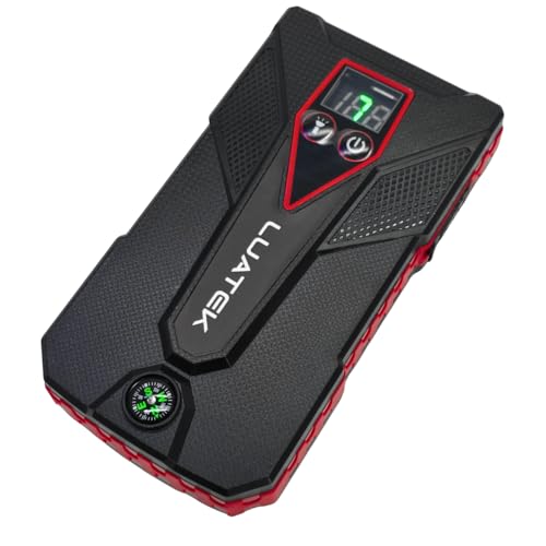 Auxiliar de Partida Automotiva Portátil com Bateria Recarregável 12V, Função Powerbank 12000 mAh USB e Lanterna LED para Veículos
