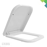 MASS DYNAMIC Square Toilet Seat Soft-Close One-Button Release White view 7