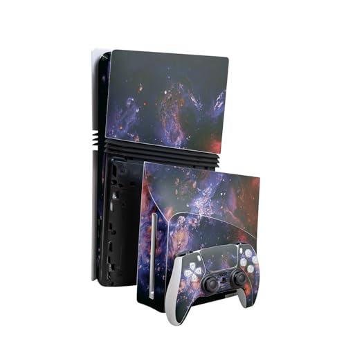 Skin Compatible with PlayStation 5 Pro Bundle + Disc Drive for PS5 - Andromeda…
