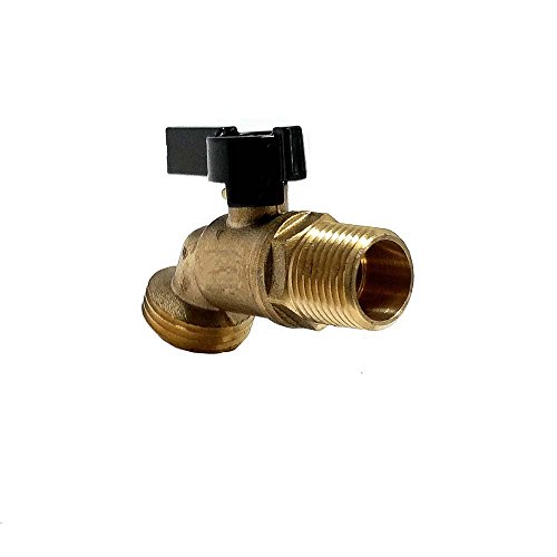 Libra Supply 1/2'', 1/2 inch, 1/2-inch Quarter Turn Male Hose Bibb, MIP x GHT, (Pack of 10 pcs, click in for more size options), Commercial Grade Plumbing Supply