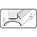 M-D Building Products 48998 36 in. Satin Nickel Aluminum L-Shape Screw-on Under Door Seal