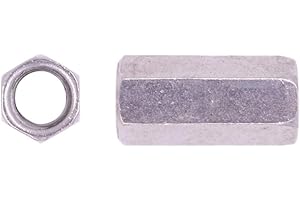 U-TURN FASTENERS, INC. U-Turn - 3/8-16 Coupling Nut Stainless Steel (1-1/8" Length) (10 Pack)