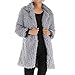 Womens Fashion Winter Coat Long Sleeve Lapel Faux Shearling Shaggy Oversized Coat Jacket with Pockets Warm Winter (Gray, S)thumb 3