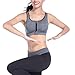Plus Size Sports Bras for Women High Impact Front Closure Bra XXXL Grey
