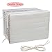 Luxiv Indoor Air Conditioner Cover, White Window Unit Protection Anti-Rust Adjustable Cover for Indoor Window AC with Free Elastic Straps (White, 24.5x17x2.5)