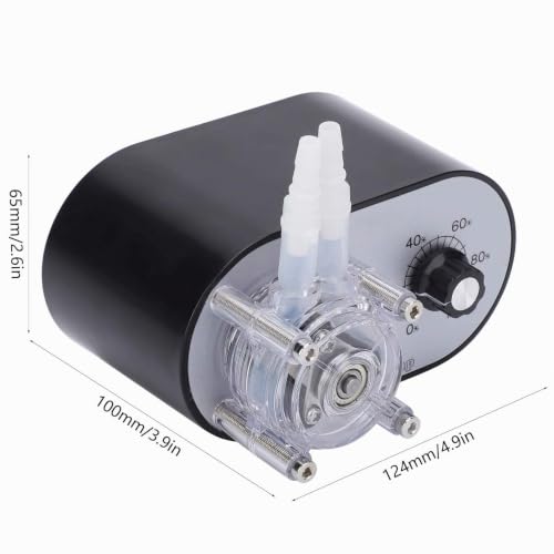 Peristaltic Pump, Peristaltic Pump with High Flow Single Head for Experiments 114-500 Ml/Min AC100-240 V with Flexible Adjustment (EU Plug)