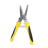 QINUO Carbon Steel Trimming Shear for Twig and Hoof Trimming Daily Hoof Trimmer for Goat Sheep Cow Horse Rabbit Hoof Trimming 8 Inch Length