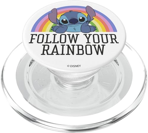Disney Lilo & Stitch Follow Your Rainbow PopSockets MagSafe PopGrip for iPhone