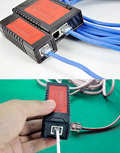 KOLSOL Network LAN Cable Tester 60V RJ45 RJ11 RJ12 Cat5 Cat6 UTP Phone Wire Automatic Test Tool